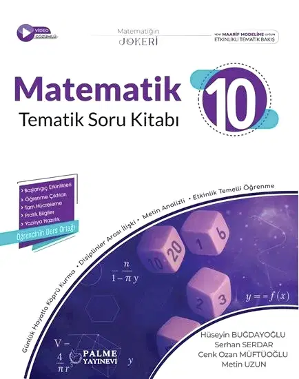 Palme 10.Sınıf Matematik Tematik Soru Kitabı 2025-26 YENİ MÜFREDAT