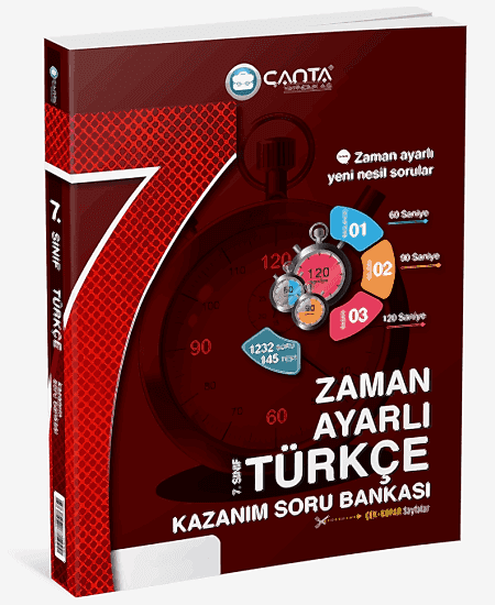 ÇANTA 7. Sınıf Türkçe Zaman Ayarlı Kazanım Soru Bankası
