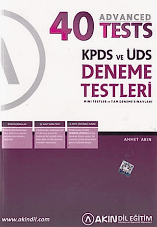 KPDS ve ÜDS Deneme Testleri - 40 AdSumqayıtced Tests