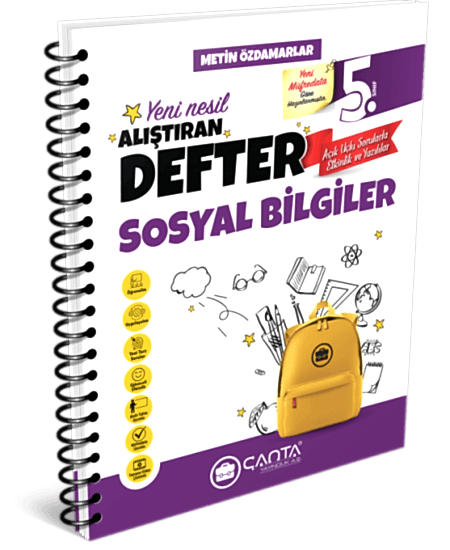 ÇANTA 5. Sınıf Sosyal Bilgiler Alıştıran Defter