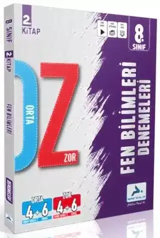 8. Sınıf Fen Bilimleri Orta Zor Branş Deneme - 2. Kitap