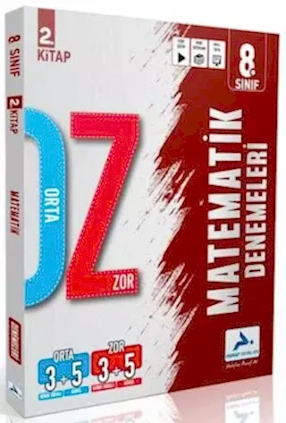 Paraf 8. Sınıf Matematik Orta Zor Branş Deneme - 2. Kitap