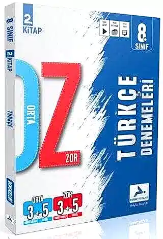 Paraf 8. Sınıf Türkçe Orta Zor Branş Deneme - 2. Kitap