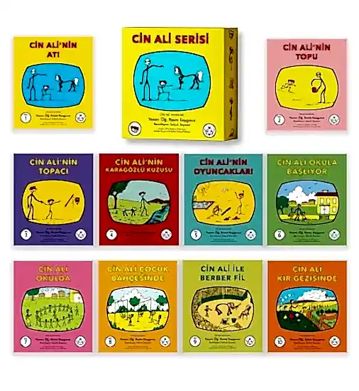 Cin Ali Serisi Kutulu Set 10 Takım Kitap