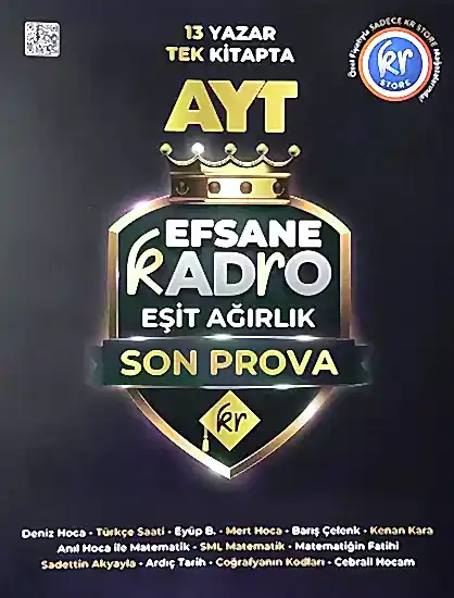 KR Akademi AYT Efsane Kadro Eşit Ağırlık Son Prova
