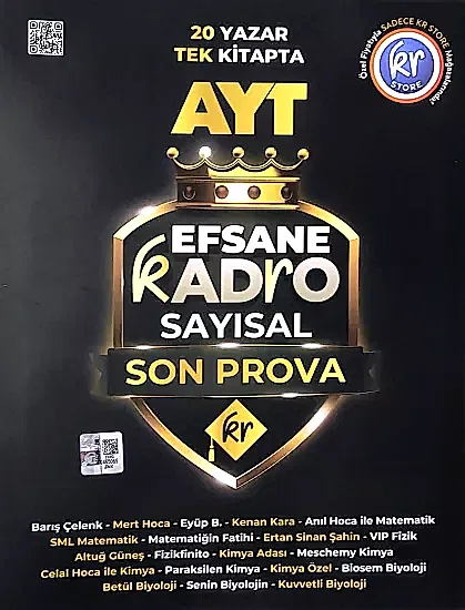 KR Akademi AYT Efsane Kadro Sayısal Son Prova