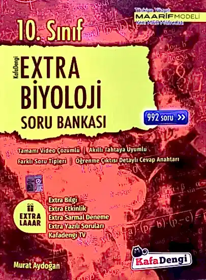 Kafa Dengi 10.Sınıf Extra Biyoloji Soru Bankası 2025-26 YENİ MÜFREDAT