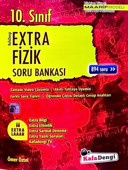 Kafa Dengi 10.Sınıf Extra Fizik Soru Bankası 2025-26 YENİ MÜFREDAT