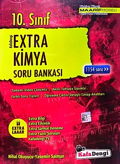 Kafa Dengi 10.Sınıf Extra Kimya Soru Bankası 2025-26 YENİ MÜFREDAT