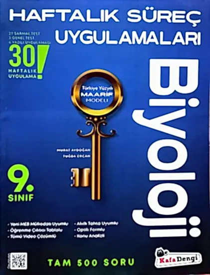 Kafa Dengi 9. Sınıf Biyoloji Haftalık Süreç Uygulamaları 2025-26 YENİ