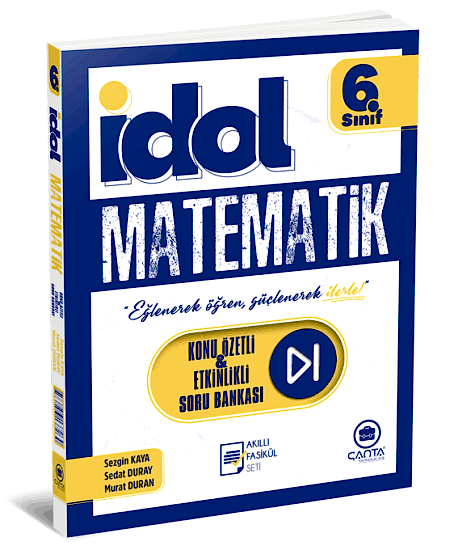 İDOL 6.Sınıf  Matematik Konu Özetli Etkinlikli Soru Bankası 4 Fasikül 2025-26 YENİ MÜFREDAT