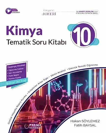 Palme 10.Sınıf Kimya Tematik Soru Kitabı 2025-26 YENİ MÜFREDAT