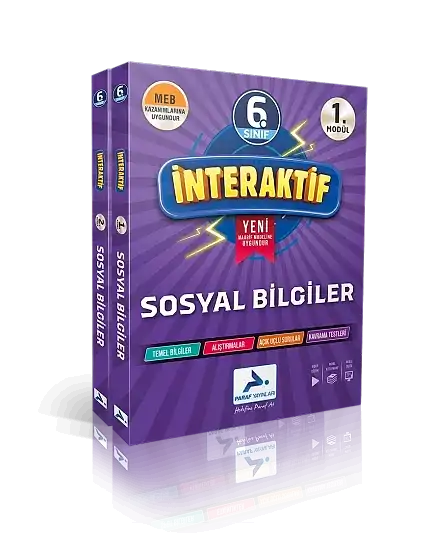 PARAF 6. Sınıf İnteraktif Sosyal Bilgiler Soru Kütüphanesi 2025-26 YENİ MÜFREDAT