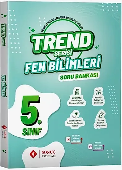SONUÇ 5.Sınıf Trend Serisi Fen Bilimleri Soru Bankası