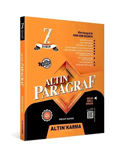Altın Karma 7. Sınıf Paragraf Yeni Nesil Soru Bankası Bağlam Temelli Sorular ve Maarif Modeline Uygun 2027
