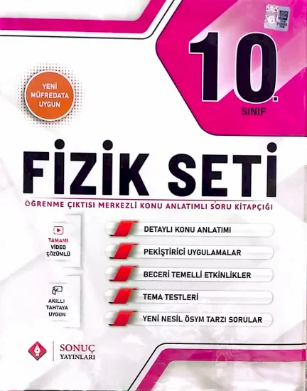 SONUÇ 10. SINIF FİZİK SET  2025-26 YENİ MÜFREDAT