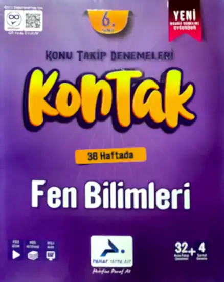 Paraf 6. Sınıf Fen Bilimleri Konu Takip Denemeleri 2025-26 Yeni Müfredat