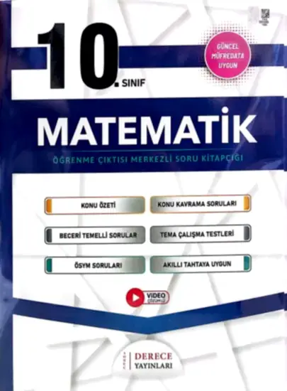 DERECE 10.Sınıf Matematik Modüler Set 2025 - 2026 YENİ MÜFREDAT
