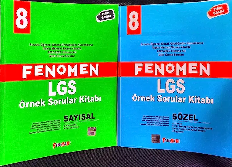 Fenomen Yayınları Fenomen 8 MEB Sayısal ve Sözel Örnek Sorular 2026
