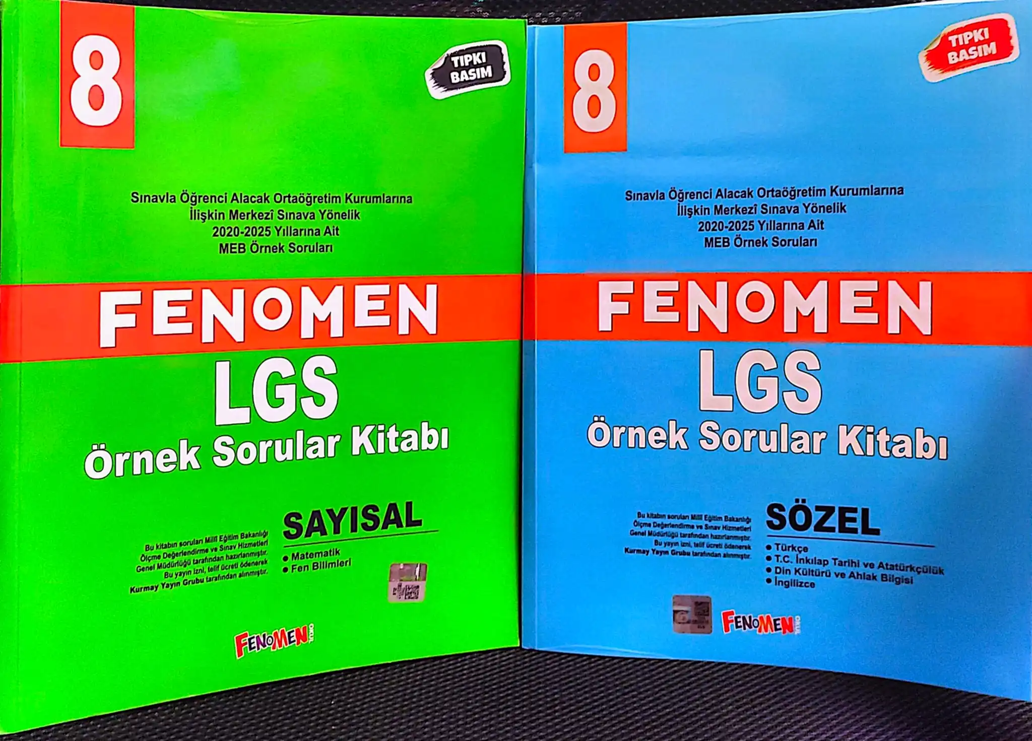 Fenomen Yayınları Fenomen 8 MEB Sayısal ve Sözel Örnek Sorular 2026